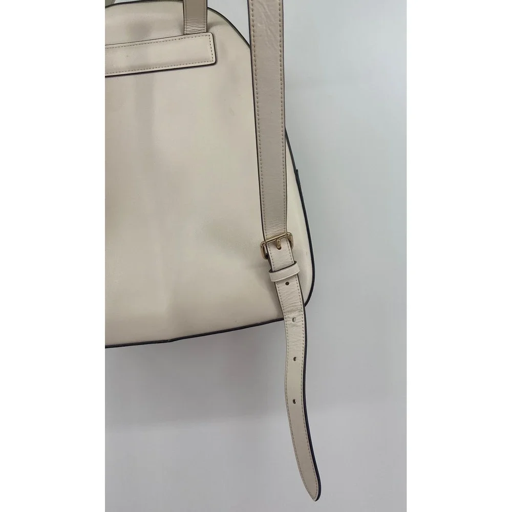 Coach Jordyn Backpack Chalk White Perforated Signature Leather Bag F72645